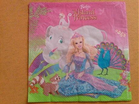 Servítka barbie - the island princess 4ks (s320), 