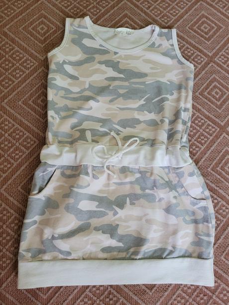 Šaty maskáčové veľ.104/110, 104