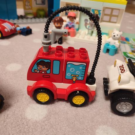 Lego duplo farma, veterinár, dom, stavebné stroje, 