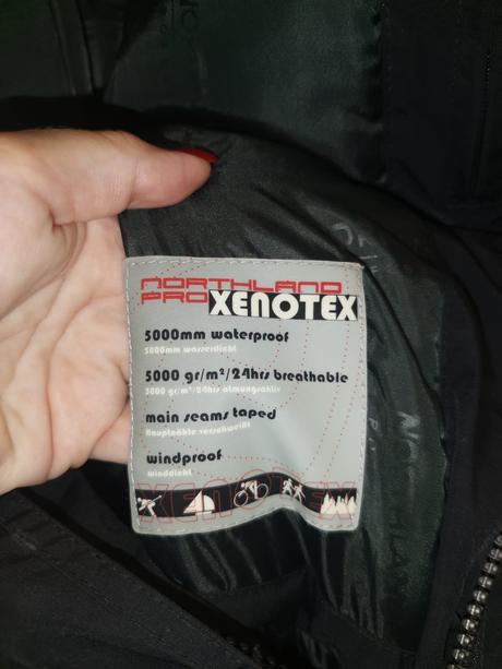 Northland profesional xxxl, pánska čierna vetrovka, xxxl