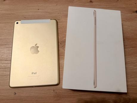 Ipad mini 4 wifi + cellular 128 gb gold 7,9, apple