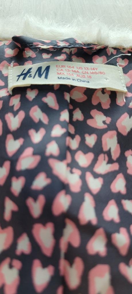 Kožušinková vestička, h&m,164