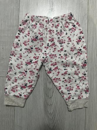 Tepláčiky s kvietkami, primark,80