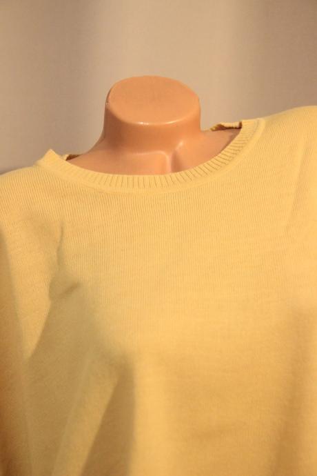 Žltý pletený top, xxl, xxl