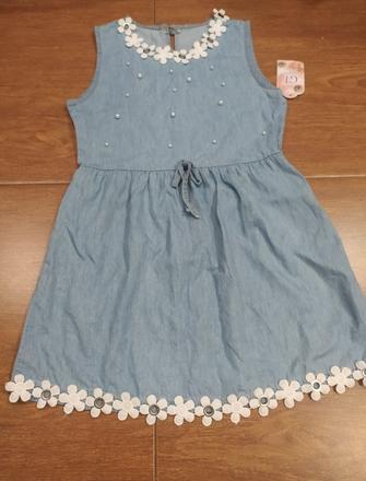 Riflové šaty, 128 / 134