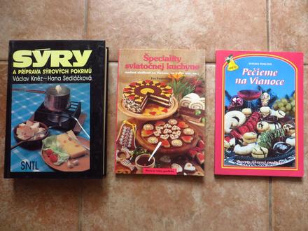 Knihy syry, sviatočné a vianočné pečenie,