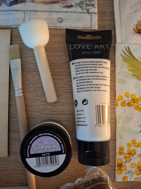 Štartovacia súprava na decoupage, servítky, 