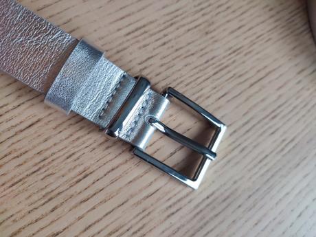 Strieborný kožený opasok wojas 90 cm, wojas