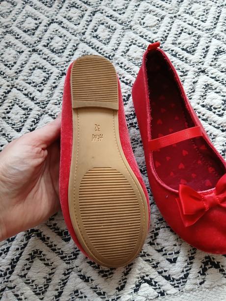 Zamatove balerinky, h&m,32