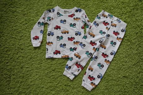 Pyžamo s autíčkami, h&m,98