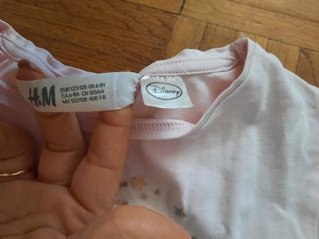 Dievčenské tričká-2 kusy, h&m,122