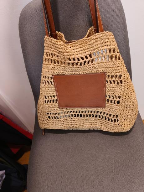 Plážová taška alebo letná kabelka, mango