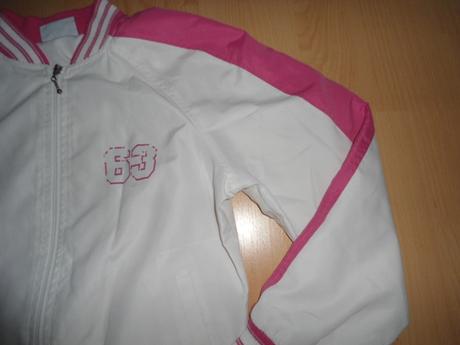 Bielo - ruzova tenka bunda, s