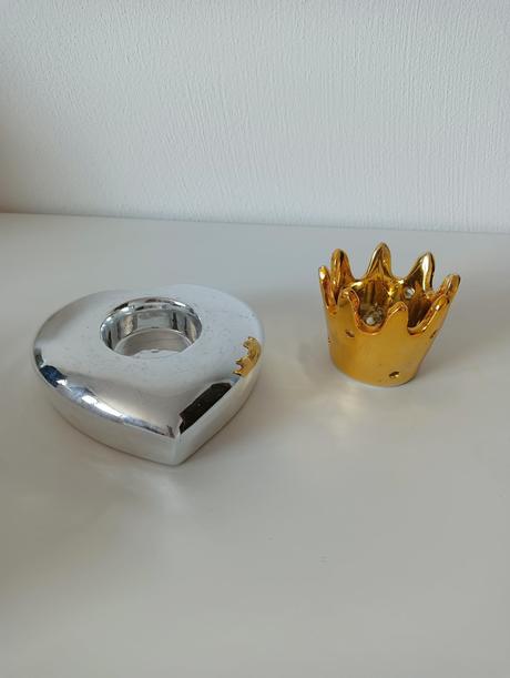 Dekorácie z keramiky žabí princ-zlaté jablko, 