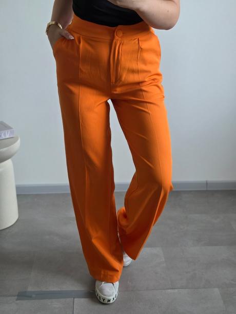 Oranžové nohavice s/m, s