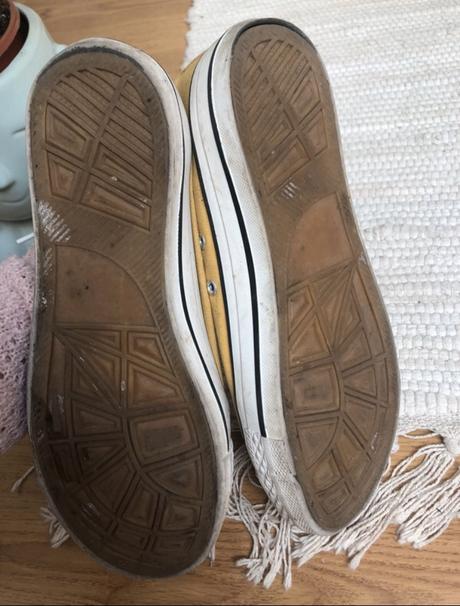 Žlté plátenky tenisky, 37