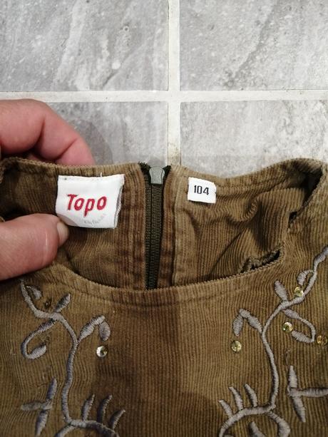 Prémiové kordové ľahké šaty v104, 5-6r, zn.topo, 104