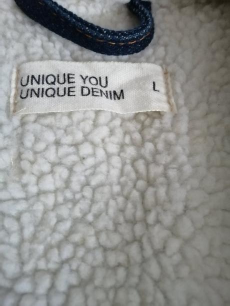 Dámska zateplene riflova bunda, l