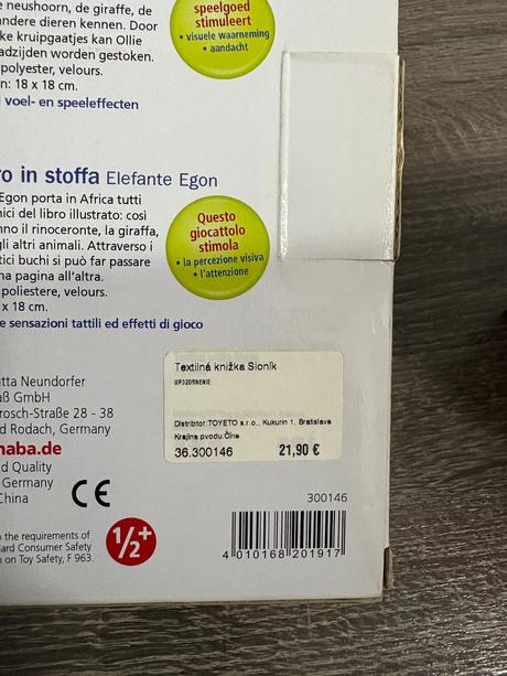 Haba a hape balik hraciek pre male detičky, 