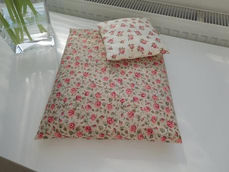 Hrejivý vankúšik  kvietok pudrovo ruž. z obilia,, 