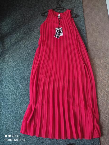 Plisované maxišaty-s,m, 36 / 38 / m / s