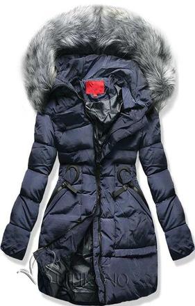 Tmavomodrá zimná bunda, xl