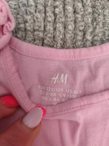 Tielko s volánikmi veľ. 122/128, h&m,122