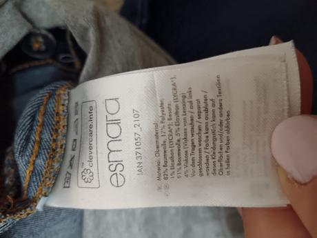 Tehotenské rifľové kraťasy, esmara,44