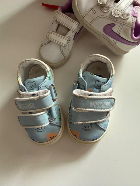 Kožené nike a moschino tenisky 19,5-20, nike,20