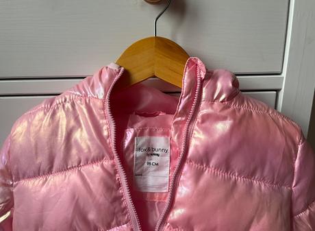 Metalická ružová prechodná bunda, 98, 98