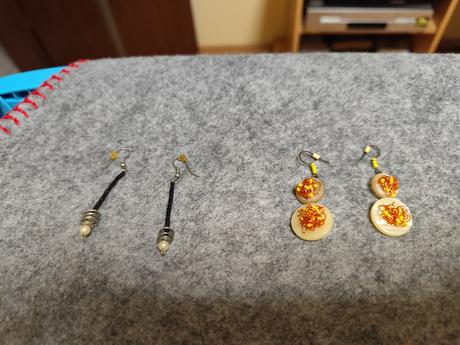 Handmade nausnice zvyhodnena cena pri kupe oboch, 