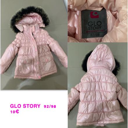 Ružová vetrovka s kožušinkou, glo-story,92