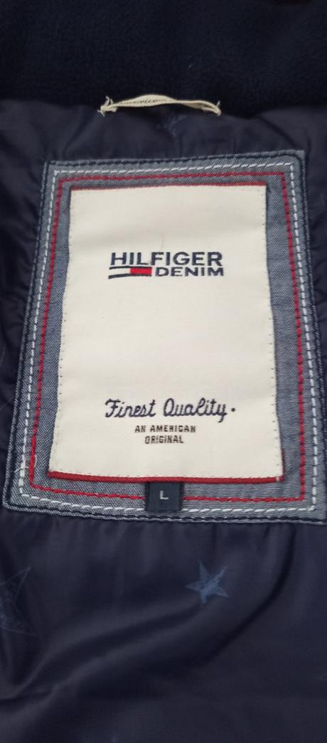 Zimná bunda, plnená perím, veľ.l, tommy hilfiger,l
