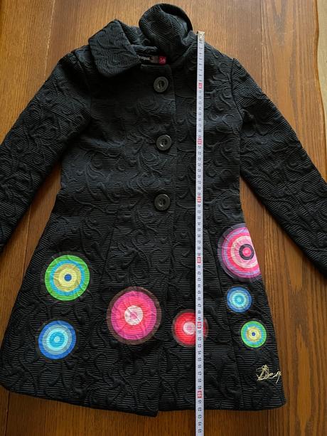 Luxusný kabátik desigual s mandalami 5/6 rokov, desigual,116