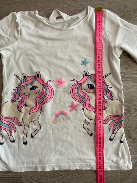Pekné tričko s jednorožcom, h&m,122