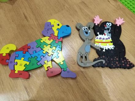 Drevené puzzle,