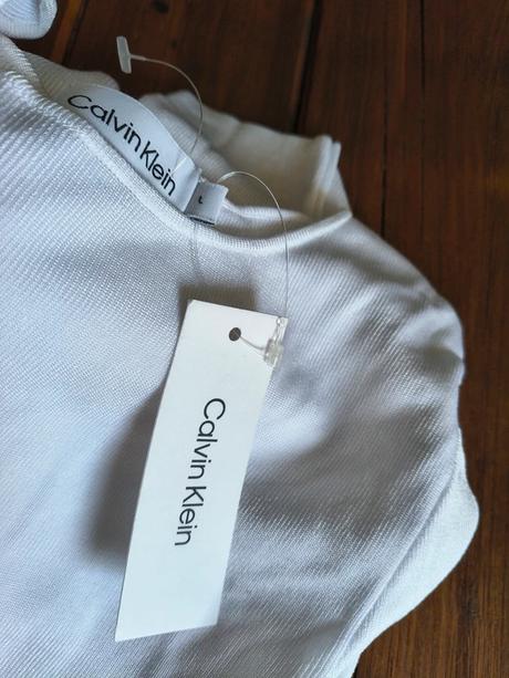 Calvin klein nový top s odhaleným chrbtom m-l, calvin klein,l / m