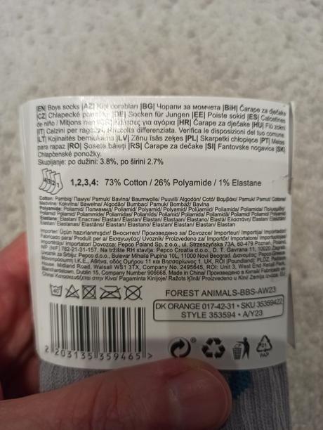 Ponožky, pepco,27