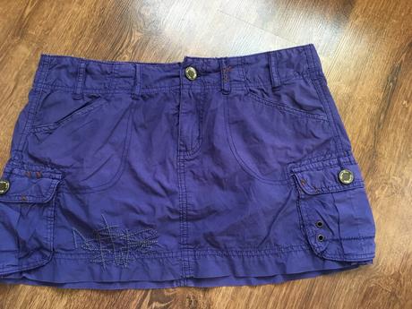 Fialová mini sukna, l