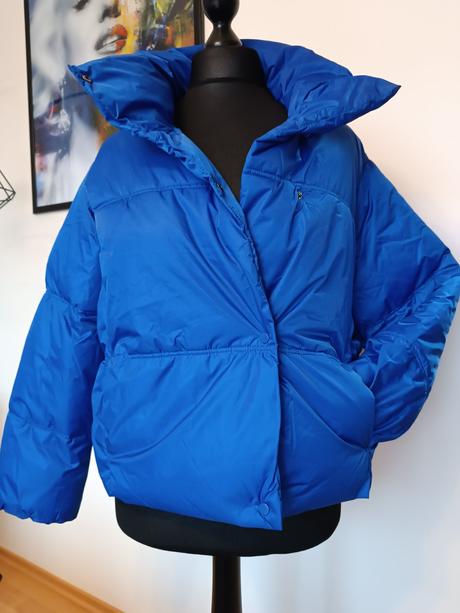 Kráľovský modrá bunda zo stojačikom, reserved,m