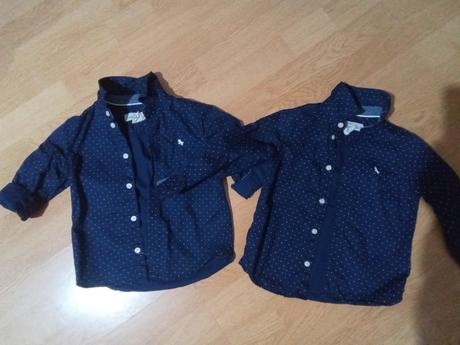 Riflové košele pre dvojičky, 98