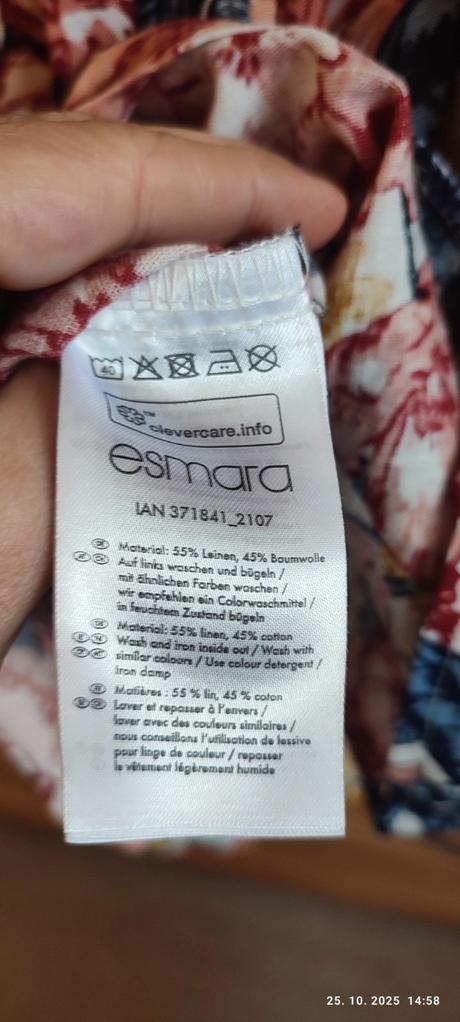 Ľanové saty, esmara,42