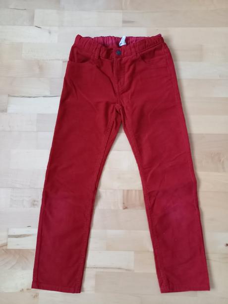 Menčestrové nohavice, h&m,140