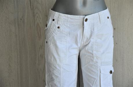 Biele športové nohavice-s, s