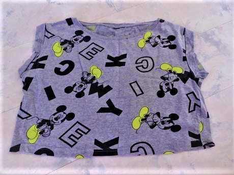 Tričko top crop mickie mouse, m