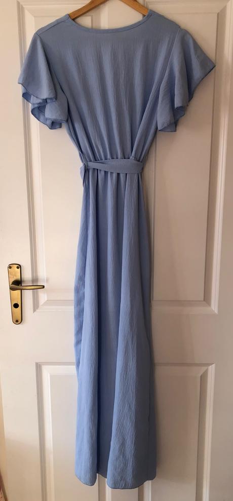 Bledomodré spoločenské šaty, s/m, s