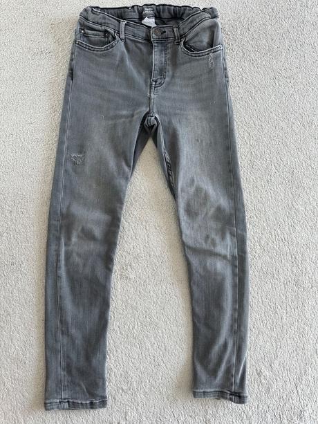 Elastické slim fit džínsy, zara,134