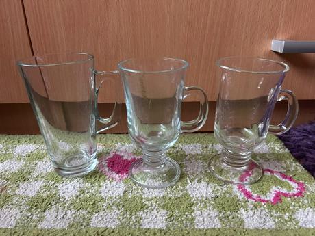 3x rôzne poháre na kávu / latté,