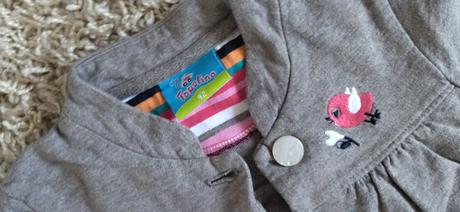 Sivá mikina/teplákové sačko, topolino,92