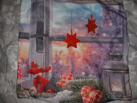 Vianočná obliecka na dekoracny vankus, 